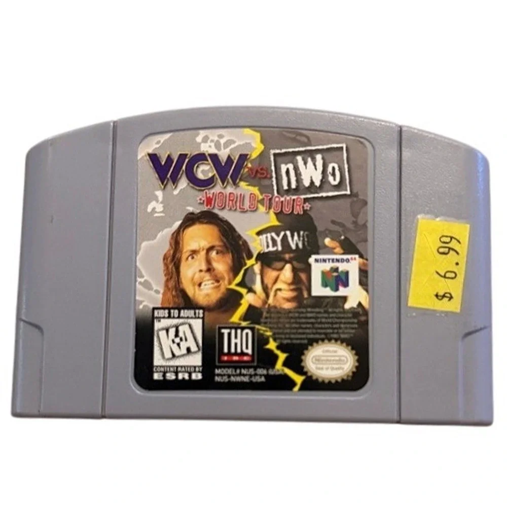WCW vs nWo World Tour Nintendo 64 N64 Video Game Cartridge THQ NUS-006 USA